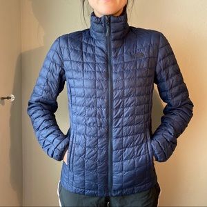 North Face Quilted Zip Up Jacket
